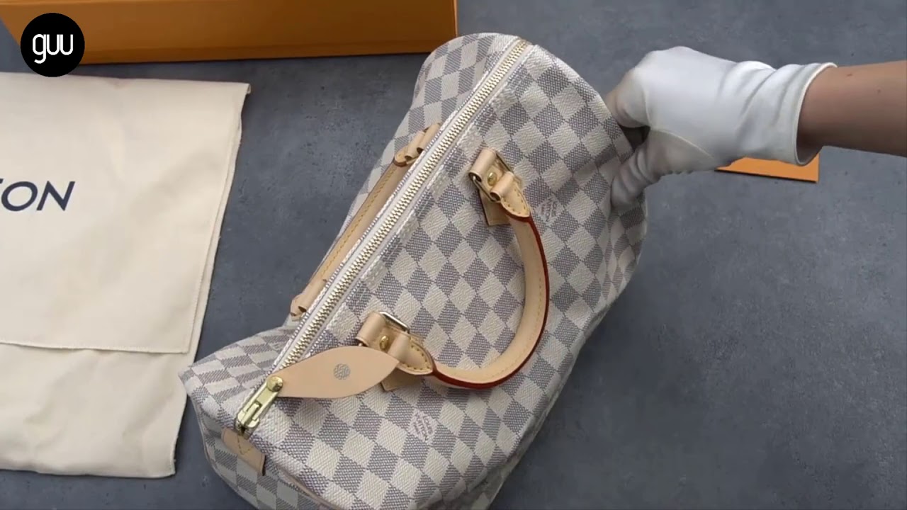 Louis Vuitton Speedy Damier Azur Canvas Bag
