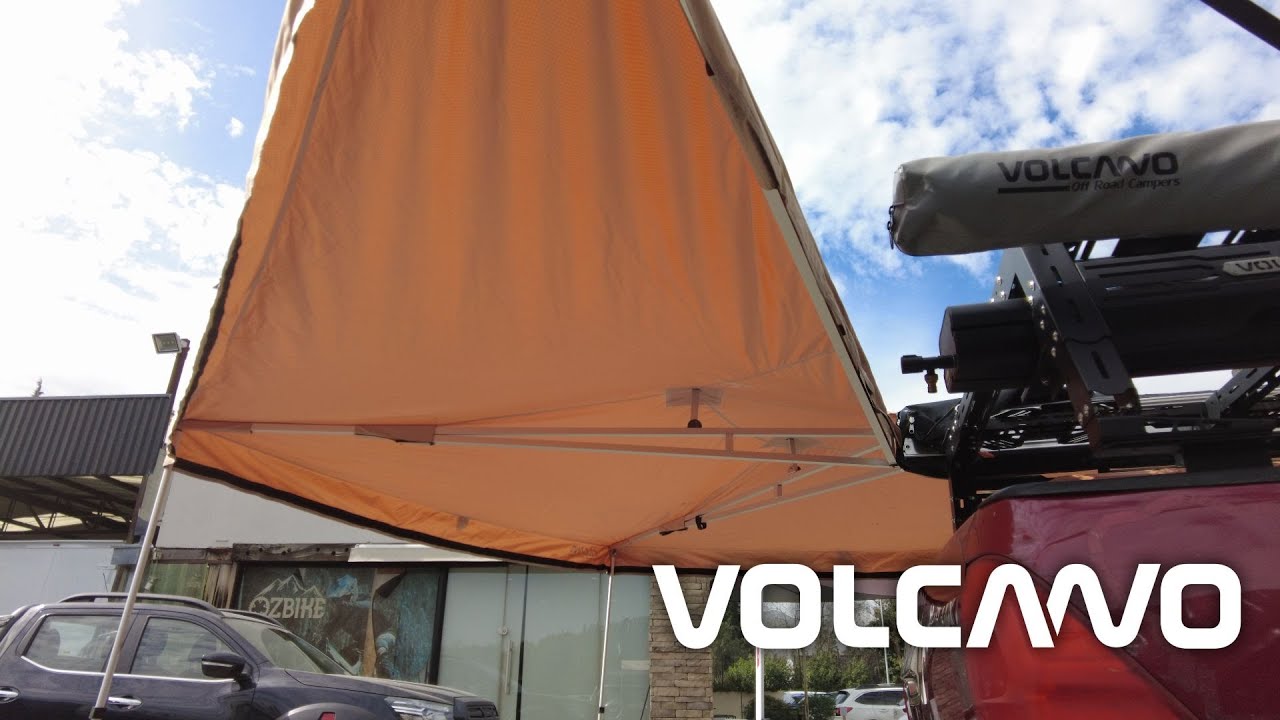 As&iacute; funciona el toldo Volcano 270&deg; &ndash; Sombra total en 3 minutos.