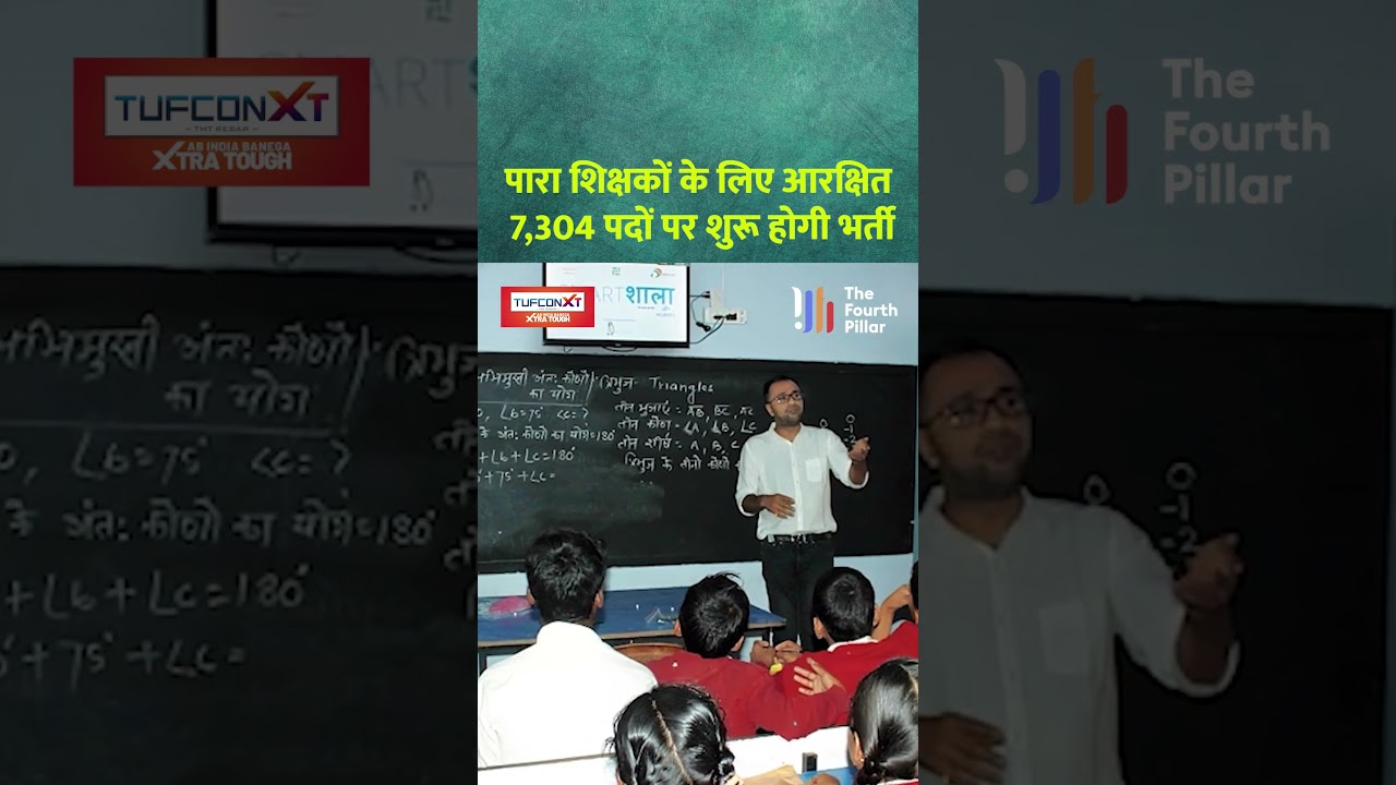 Recruitment will begin for 7,304 posts reserved for para teachers.