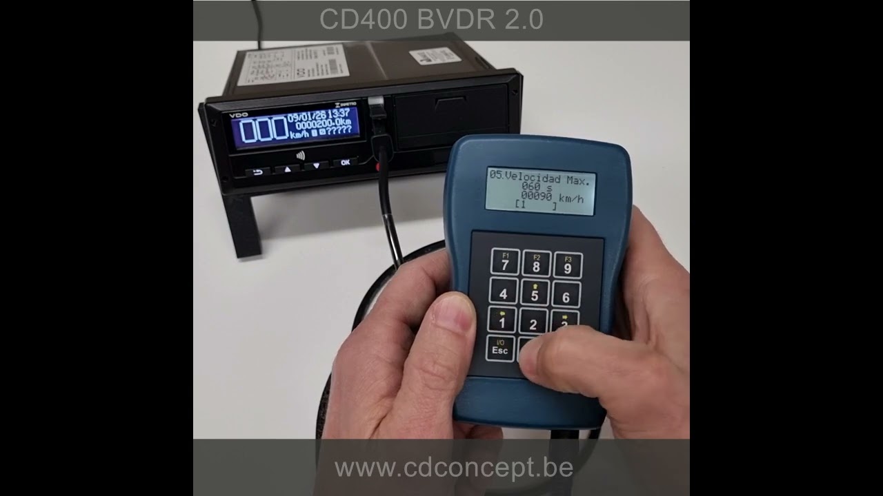 Tachograph programmer CD400 - BVDR 2.0 - Parameter setup