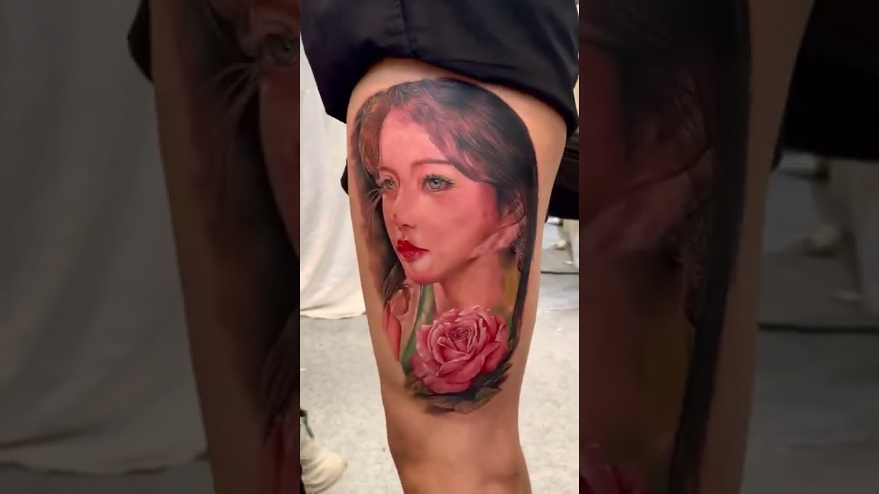 Realism portrait tattoo by Ng Ringvean