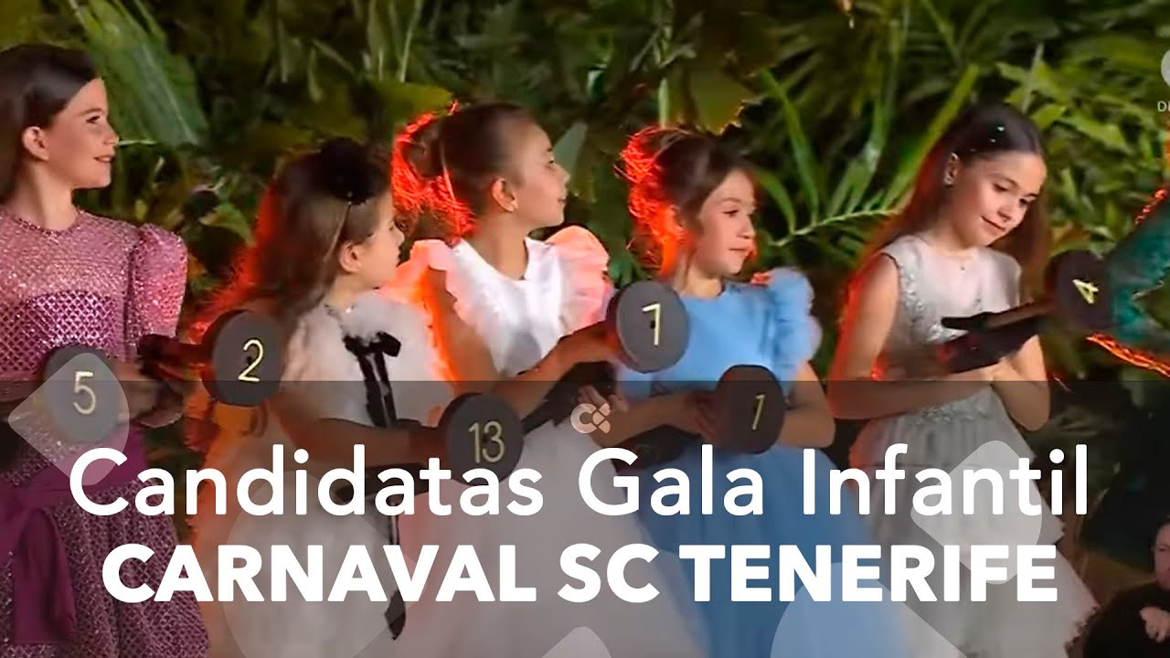 Presentación de las candidatas de la gala infantil al Carnaval de Santa Cruz de Tenerife