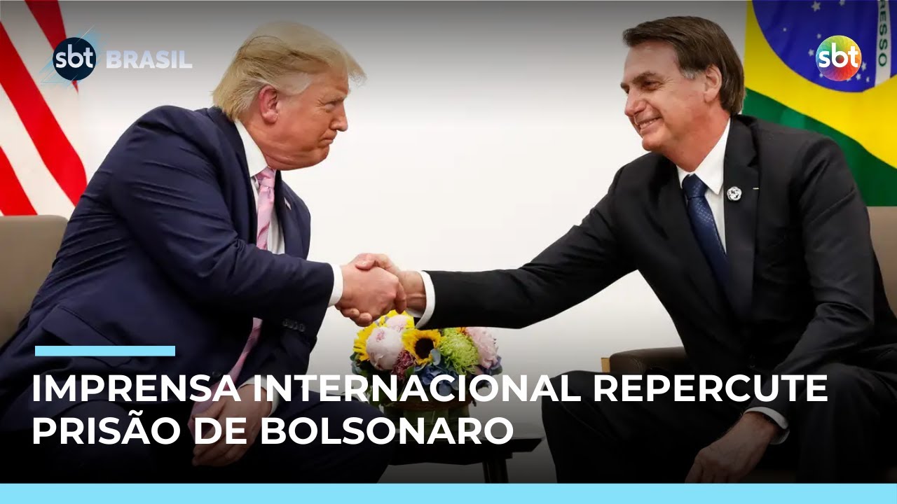 Prisão de Bolsonaro repercute pelo mundo; Trump diz que medida “é uma pena” | #SBTBrasil