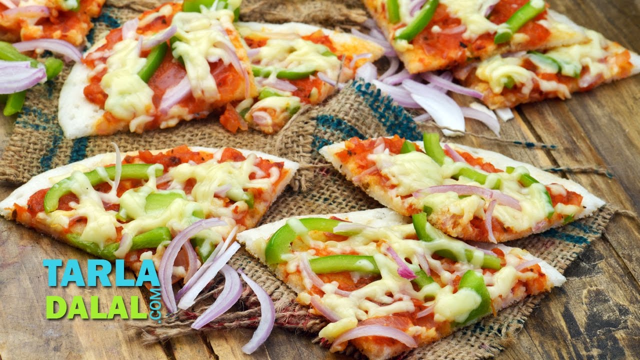 Uttapam Pizza, South Indian Kids Pizza by Tarla Dalal