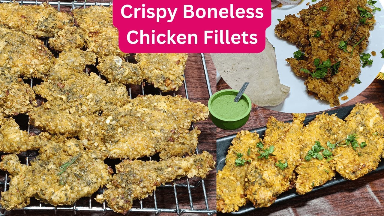 क्रिस्पी बोनलेस चिकन इस तरह बना लिया तो कुछ और पसंद ही नहीं आएगा/Crispy boneless chicken fillets