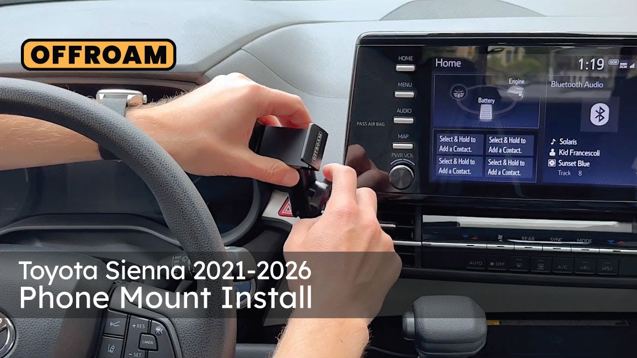 Установка держателя для телефона Toyota Sienna 2021-2026 — OFFROAM