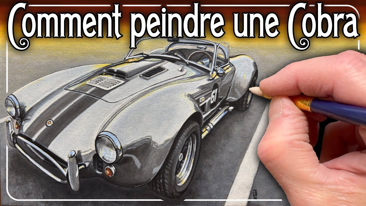 COMMENT DESSINER ET PEINDRE UNE COBRA - TOUT LE PROCESSUS  DE A À Z (ART CLASSE - PEINDRE AVEC LO)