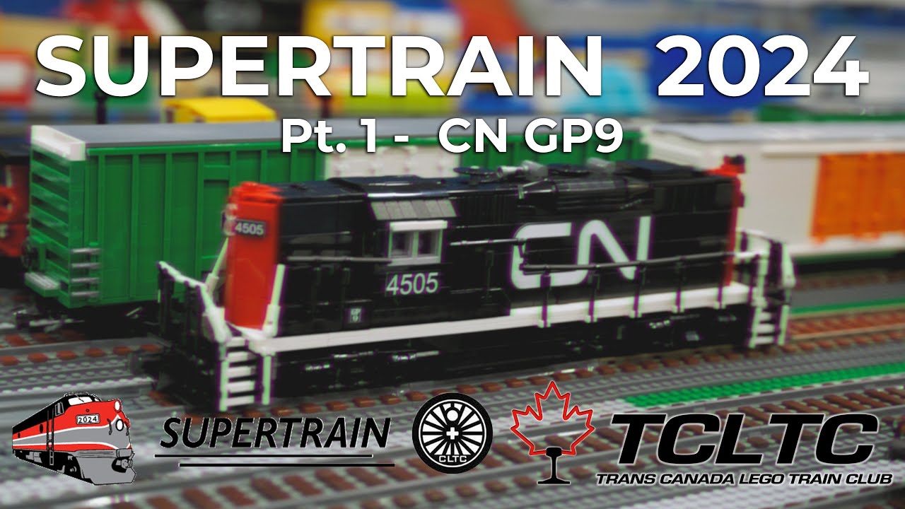 Running Lego trains at Super Train 2024 - pt. 1 - CN GP9