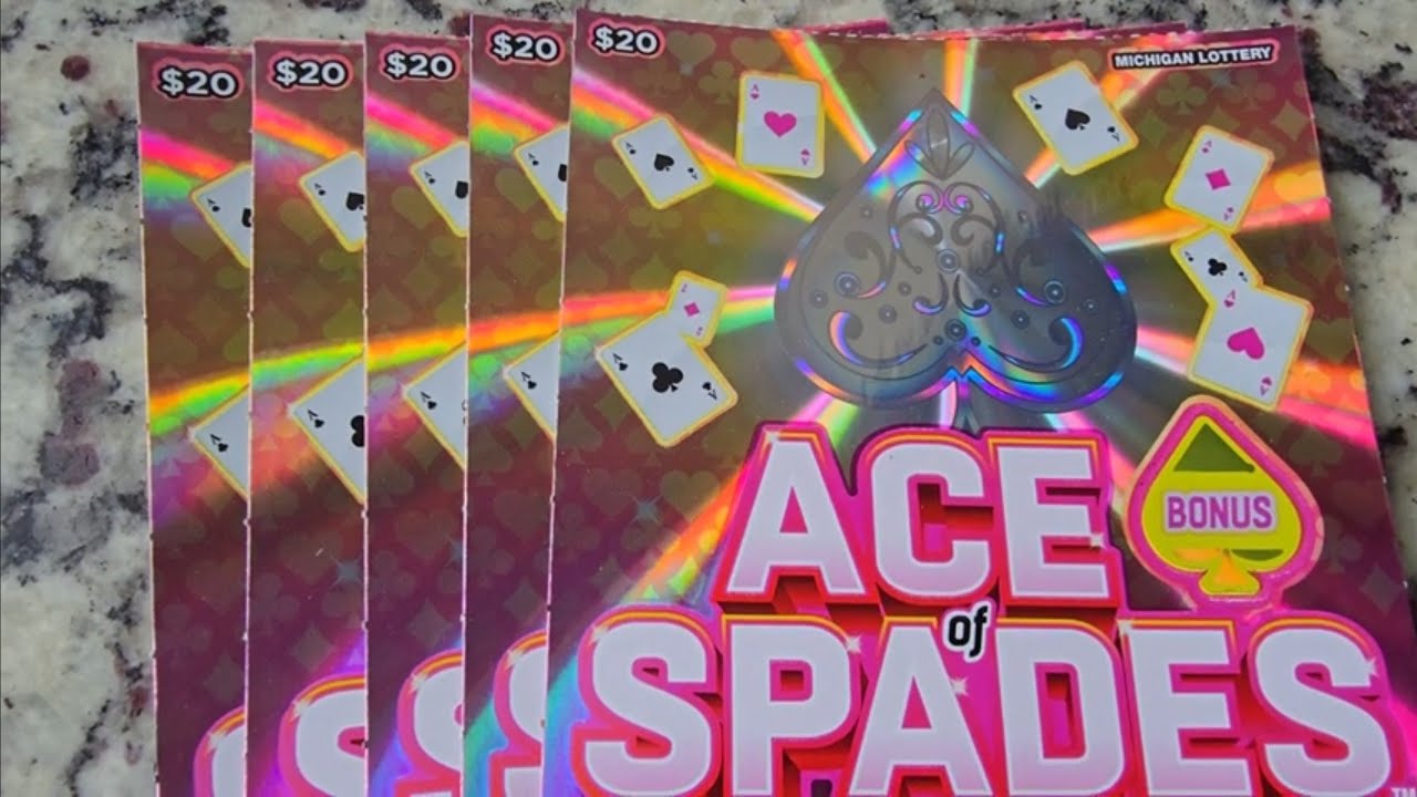 MI Lottery -♠️♠️ACE OF SPADES♠️♠️- Glorious tickets!💎💎💎 Can our winning streak continue?💲💲💲 #casino 