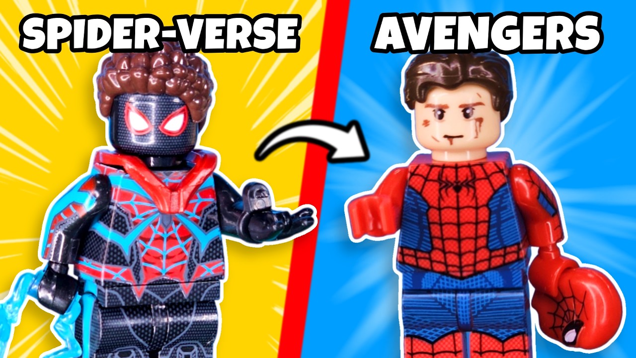 I built EVERY SPIDER MAN MOVIE in LEGO…