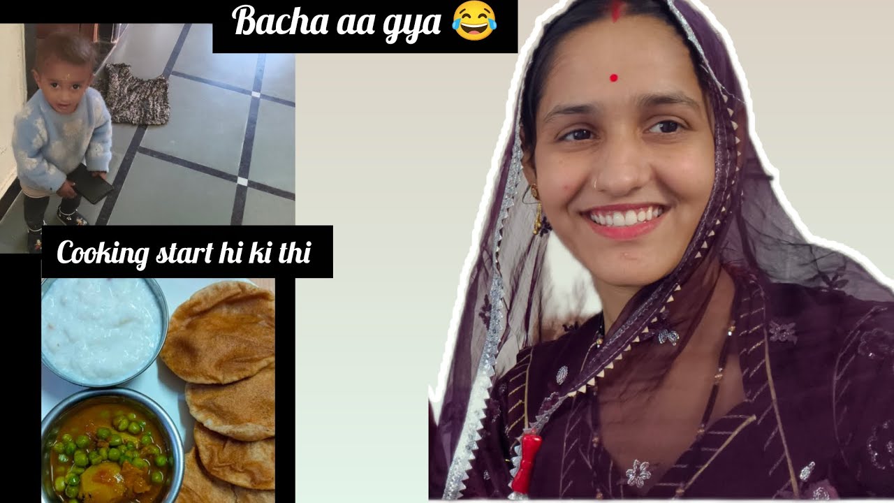 Cooking start hi ki thi… bacha ne sab bigaad diya 😂 | Kheer Puri 