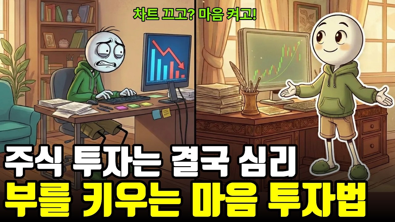 당신이 매번 고점에 물리고 저점에 파는 심리학적 이유. 주식 고수들은 차트 대신 '이것'을 봅니다.