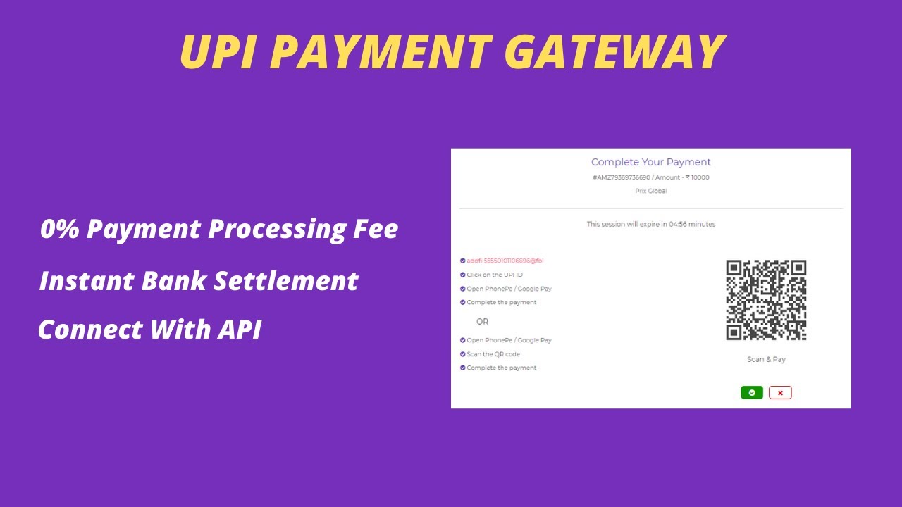 🟢 New UPI Payment Gateway | Accept online payments at zero processing fees