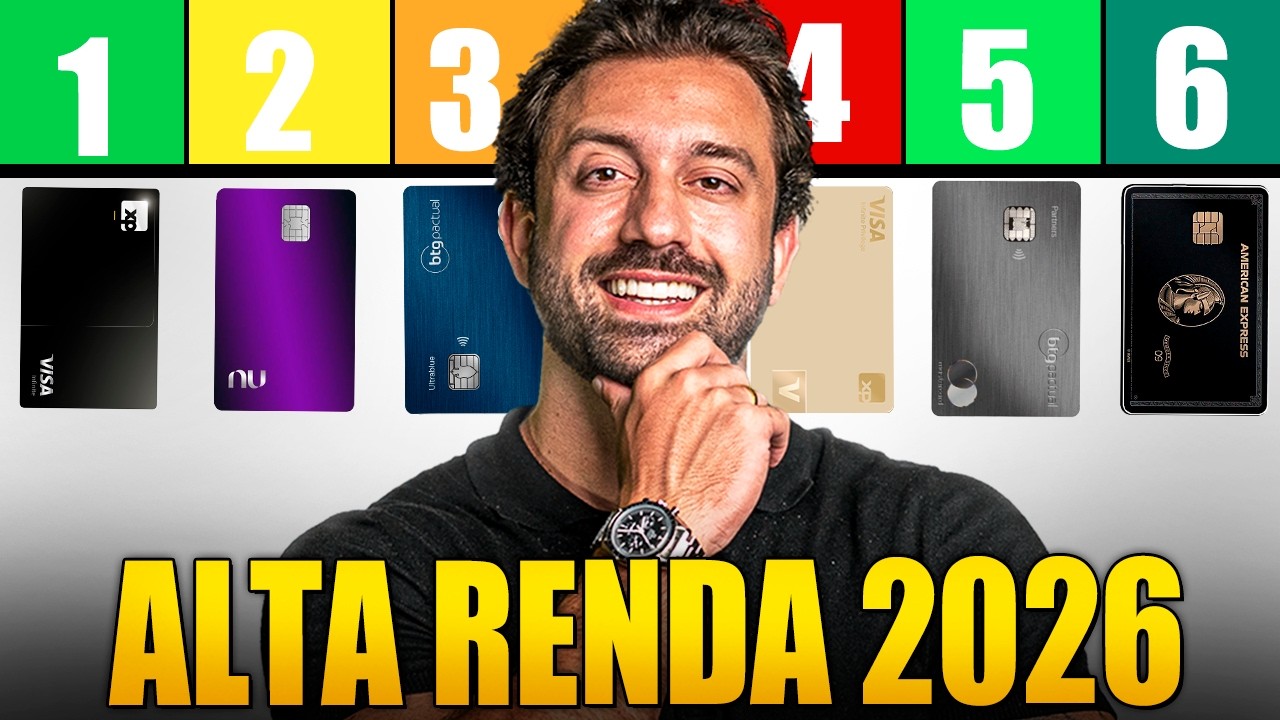 TOP 10 MELHORES Cartões de Crédito ALTA RENDA para ter em 2026