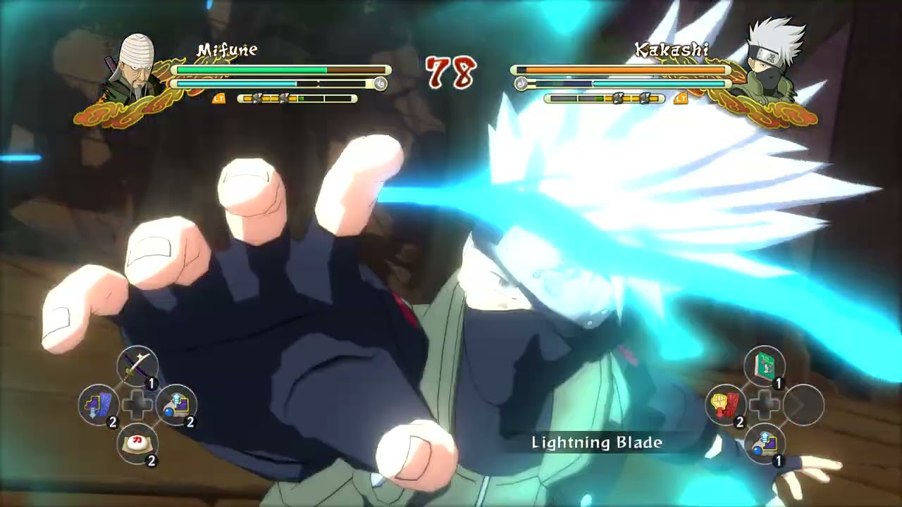 Mifune vs Kakashi - Naruto Shippuden Ultimate Ninja Storm 3 Full Burst
