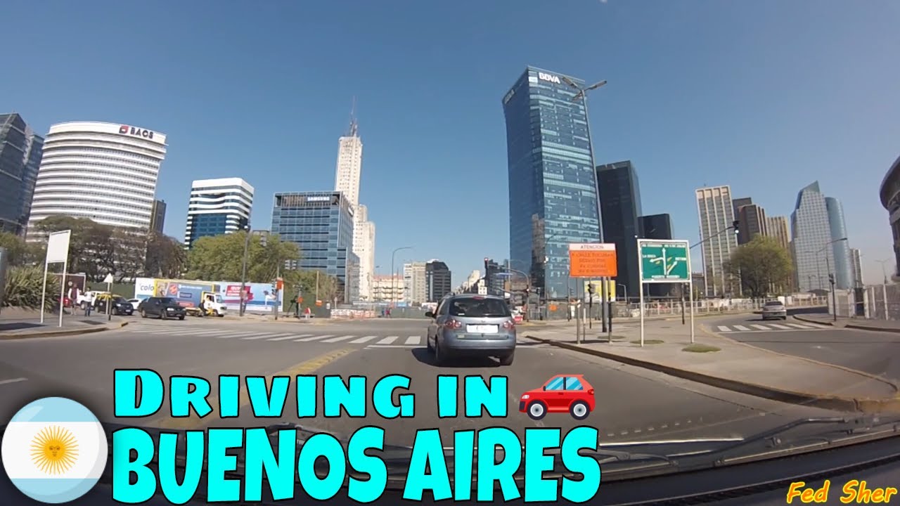 Driving in Buenos Aires (from Puerto Madero to Villa Crespo)