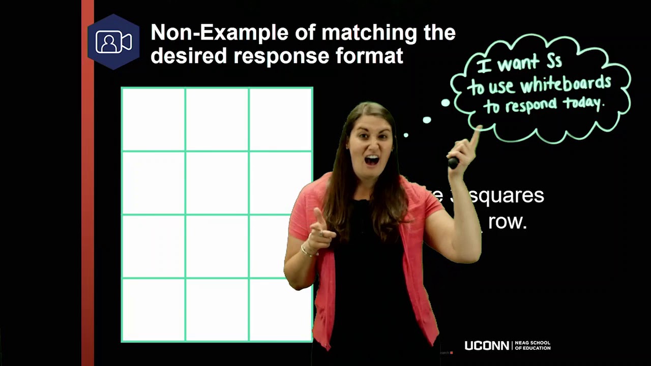 Lead Teacher Demonstration: Matching the Desired Response Format