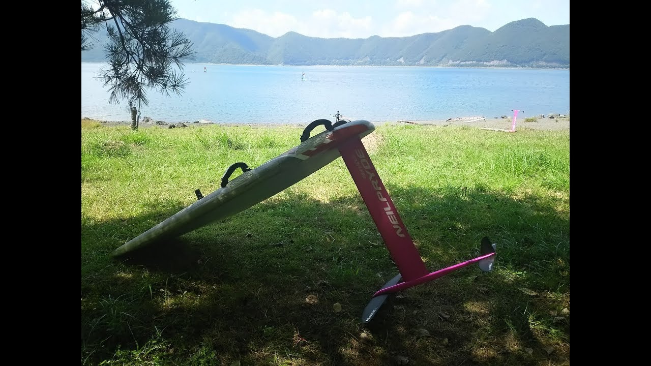 ウインドフォイル　in　本栖湖　２回目のチャレンジ！！リベンジに燃える！！　STARBOARD WINDFOIL NEILPRYDE