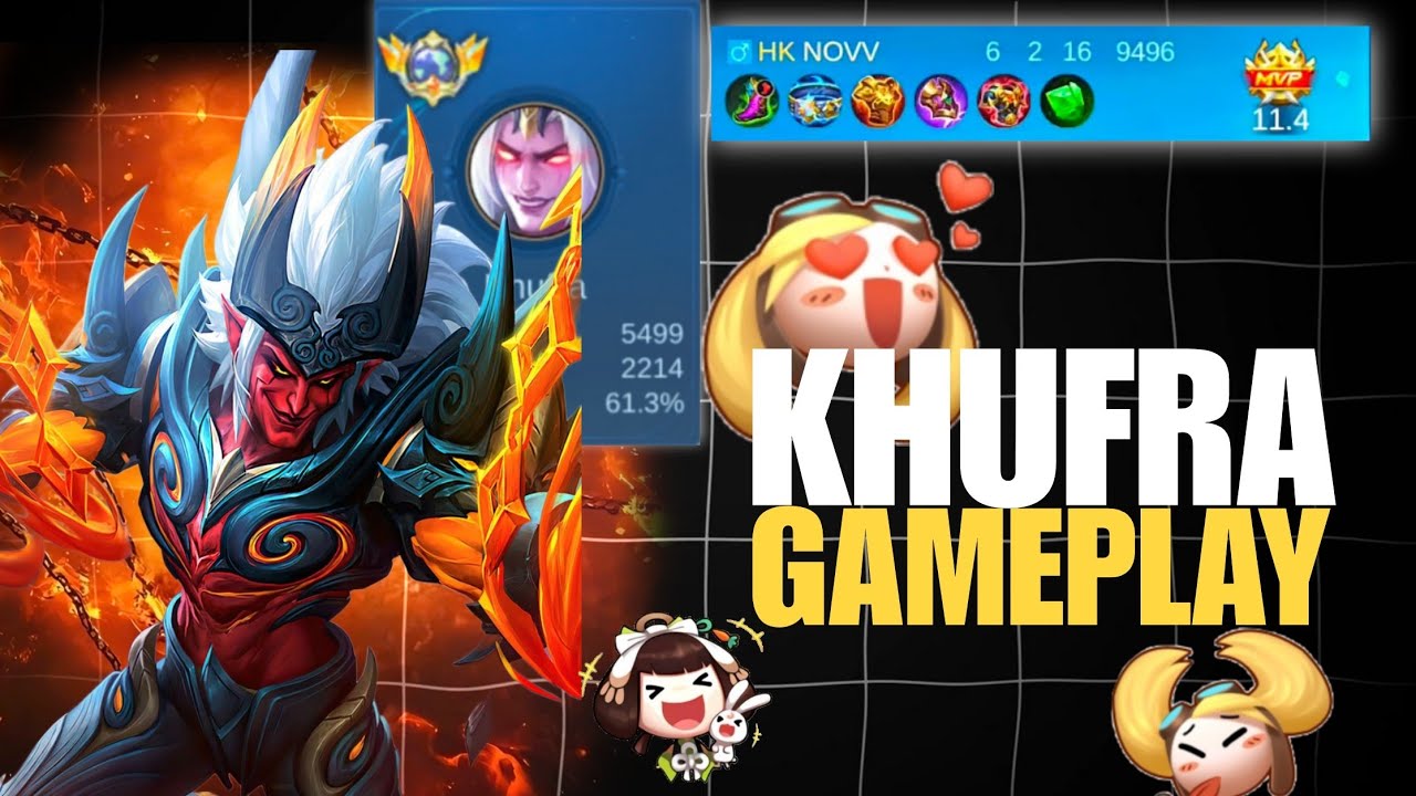 KHUFRA DESTROYED ENEMY NEW SEASON MLBB KHUFRA GAMEPLAY ☠️ HIGH IQ ROTATION AND DOMINATION🔥