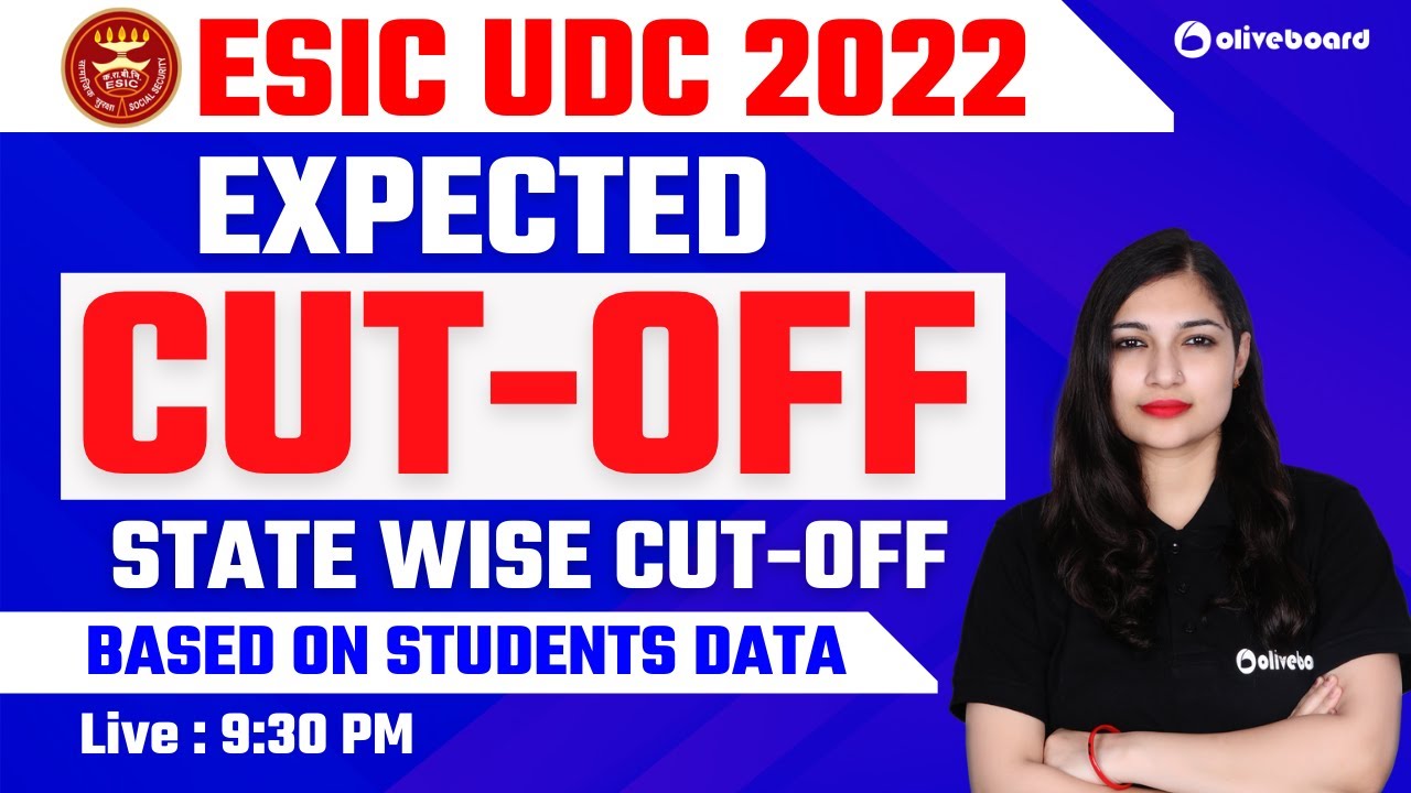 ESIC UDC Expected CUT OFF 2022 | State Wise CUT OFF | Based on 4000+ Students Data | Sheetal Ma'am