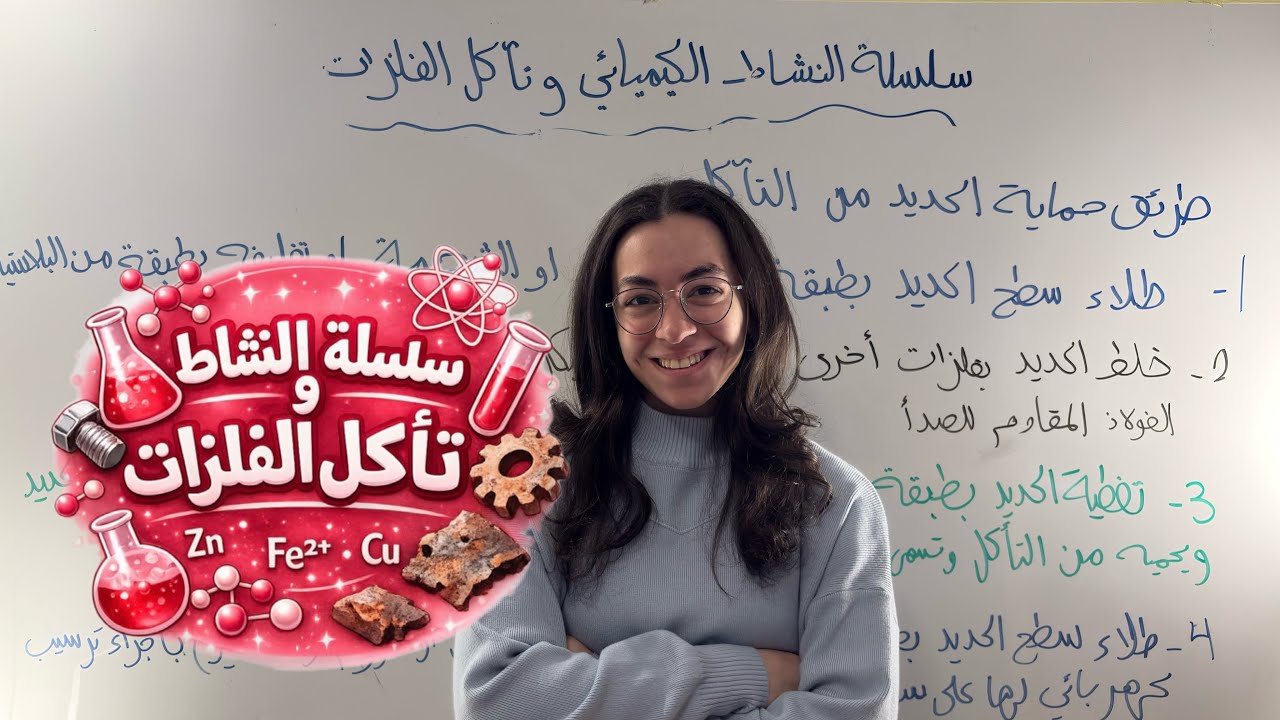 شرح درس سلسلة النشاط الكيميائي و تآكل الفلزات للصف التاسع 