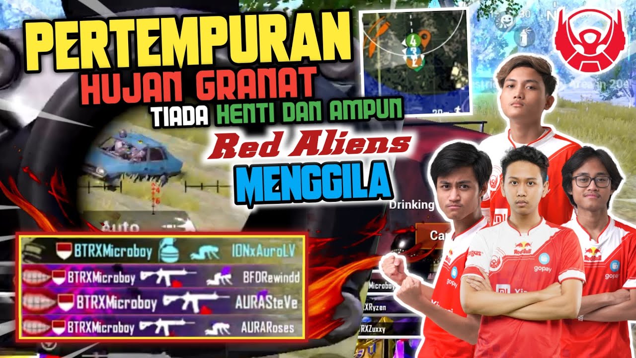 PMPL INDO !! RED ALIENS MEMPERTUNJUKKAN AKSI GRANAT BERDARAH DI ERANGEL !! | MICROBOY