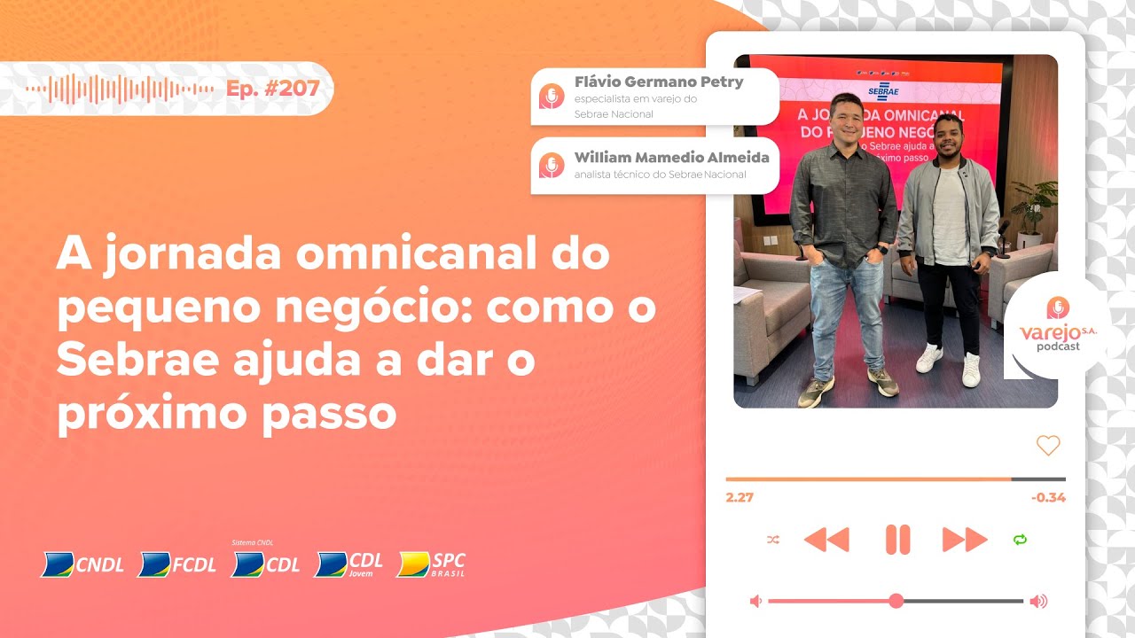Jornada omnicanal: como o Sebrae pode ajudar | Flávio e William do Sebrae Nacional | #207