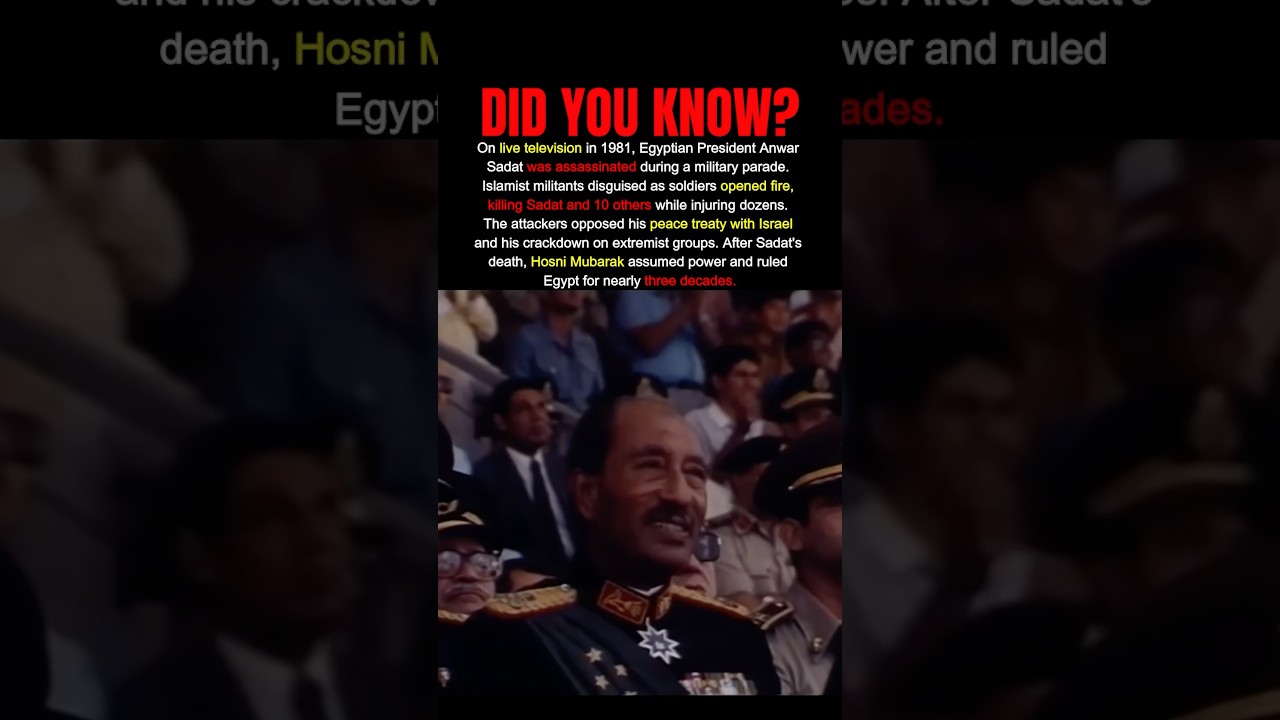 President Shot Live on TV During Military Parade #history #assassination