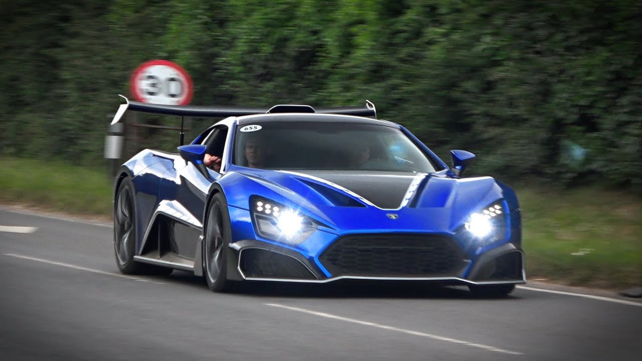 Supercars Leaving a Car Show - Goodwood FOS 2019