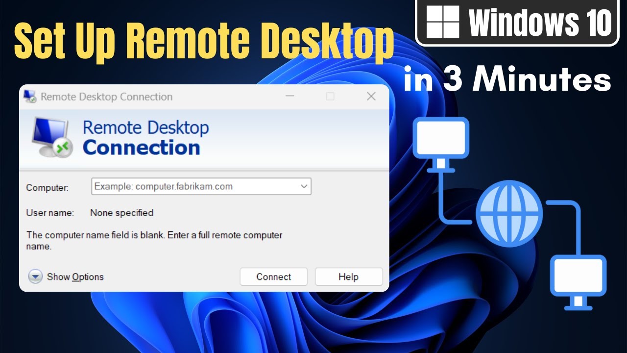 How to Setup remote desktop connection windows 10 ( Step by Step )