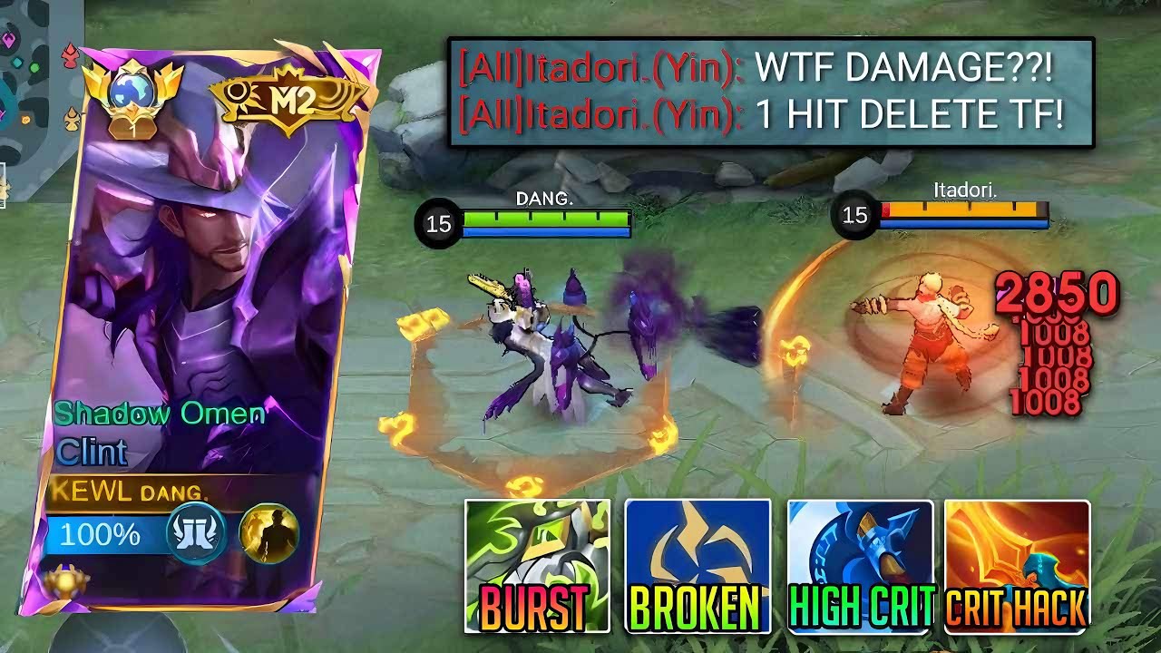 TOP GLOBAL CLINT BUILD THE BROKEN BURST DAMAGE 1 HIT DELETE  BUILD FOR 2024!!💀🔥 ( insane damage )