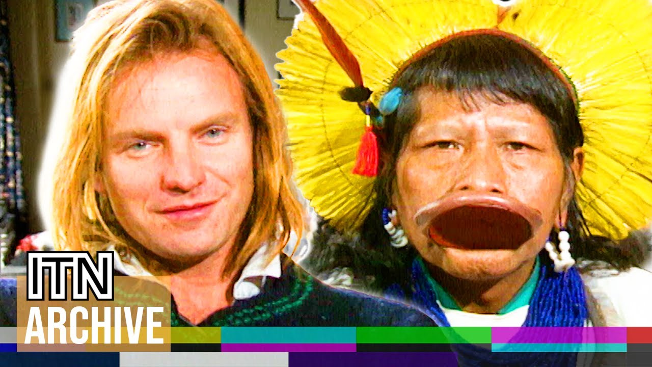 Previously Unseen Sting Interview on Helping the Indigenous People of the Amazon (1989)