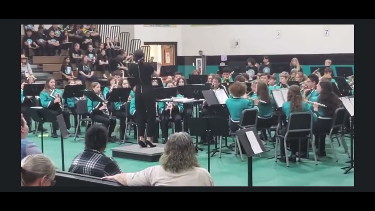 Davidson MS Concert Band - Big Brass on Patrol by Robert Sheldon (Spring Concert 2023)