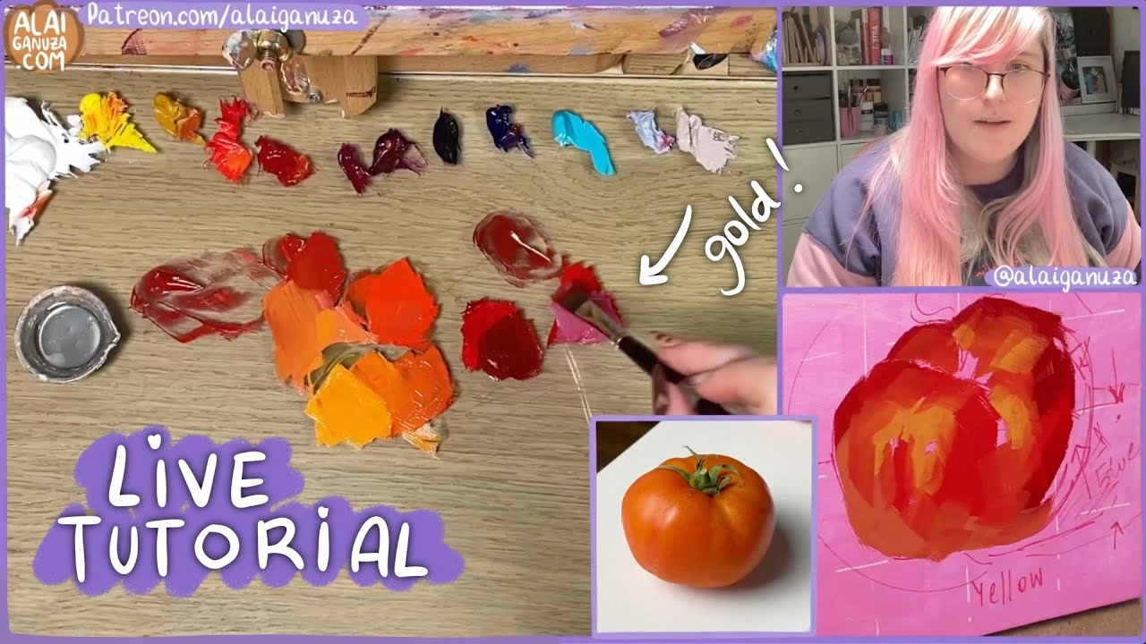 Live 01 Highlights ✦ EASY Part ✨ GOLD tips for a fast and easy oil PAINTING!