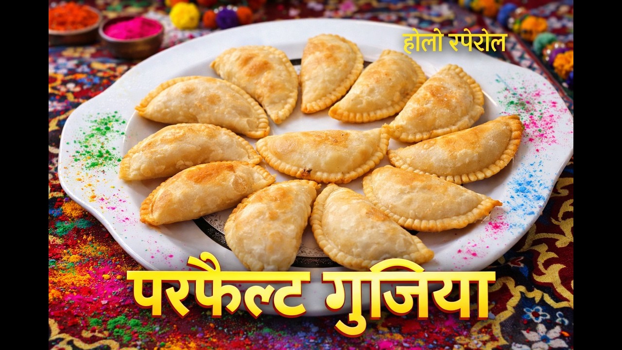 बचपन वाली होली की गुजिया 😍 वही पुराना स्वाद | Holi Special Recipe
