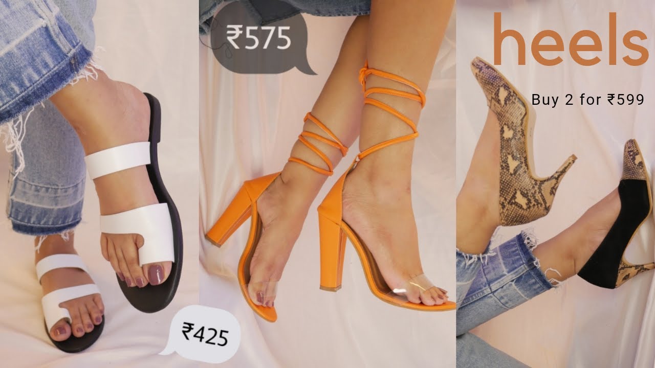 7 Footwear HEELS & FLATS Under ₹580 | Buy 2 For 599