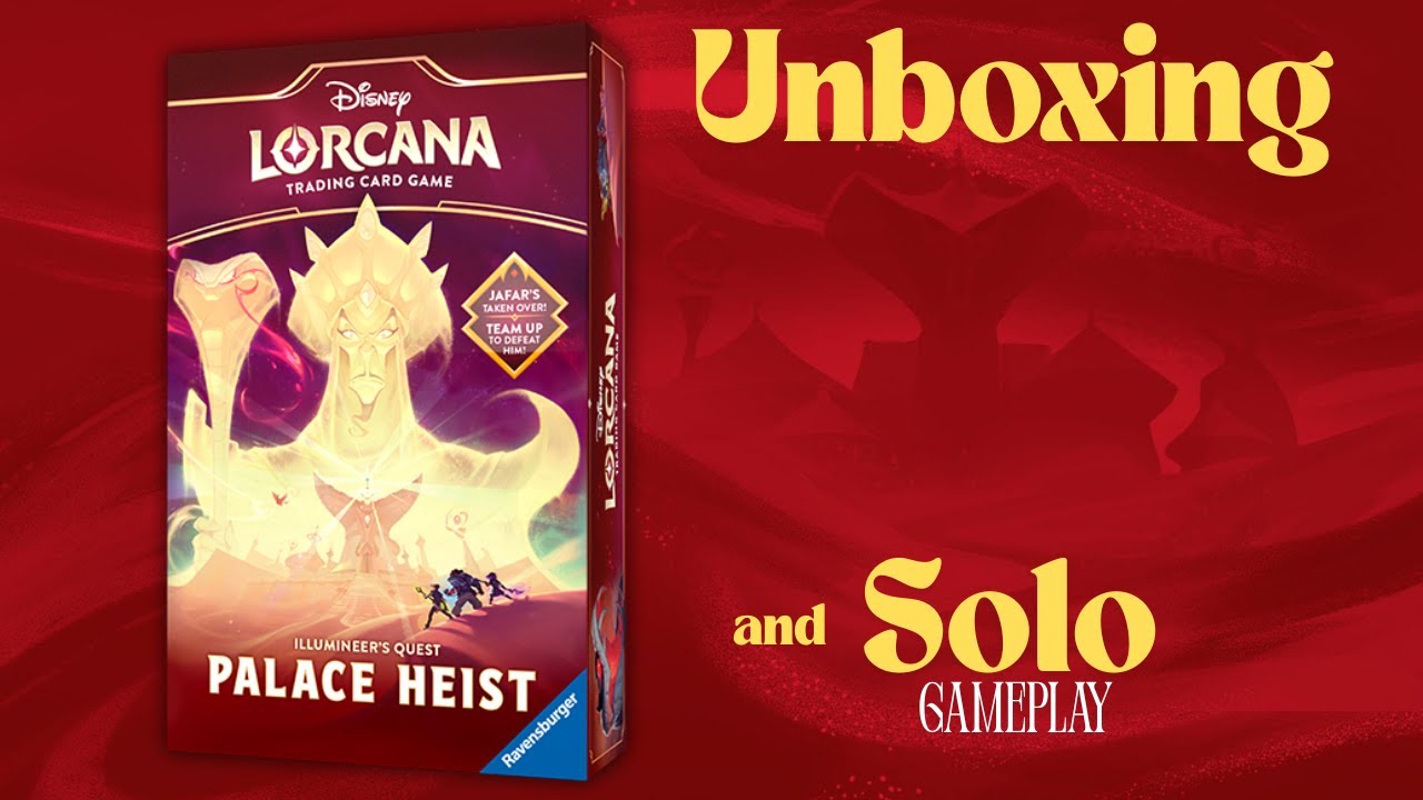 Disney Lorcana Illumineer's Quest: Palace Heist Unboxing and Solo Gameplay