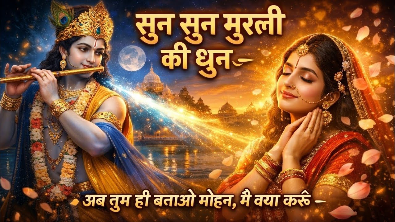 सुन सुन मुरली की धुन – राधा कृष्ण का सबसे भावुक भजन | Heart Touching Krishna Bhajan | 8K Cinematic