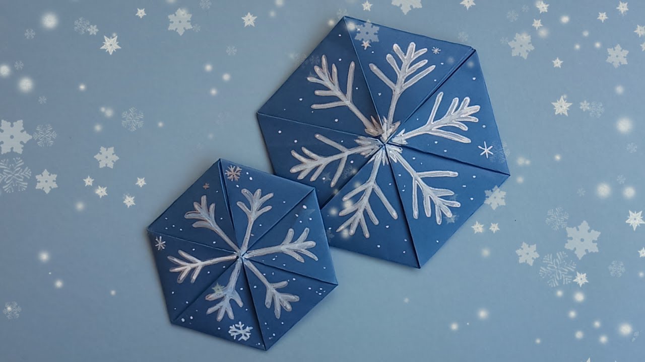 Новогодний оригами конверт из 1 листа бумаги &bull; Подарочная упаковка без клея &bull; Origami Envelope DIY