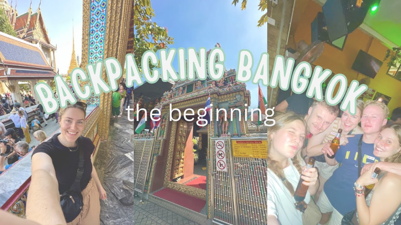 BANGKOK | eating bugs in chinatown!! khao san road chaos, tichuca rooftop bar & too many temples 🇹🇭