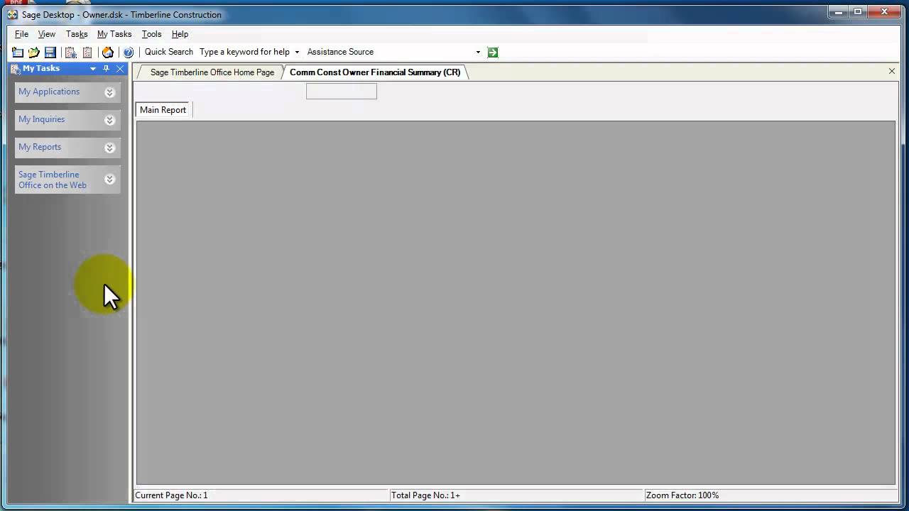 Sage Timberline Desktop Setup - Owner, Pervasive (Legacy)