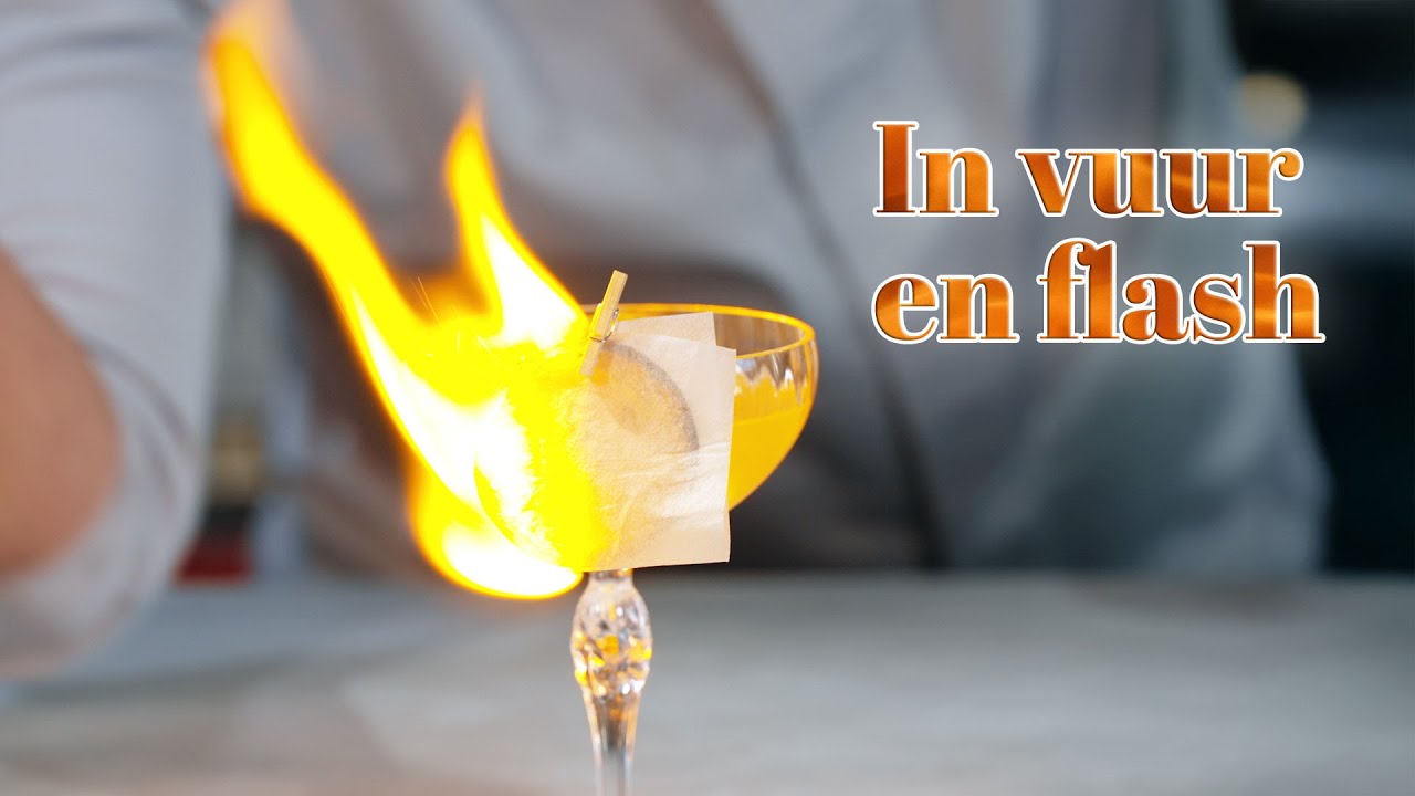 Flash paper voor een spectaculaire presentatie aan tafel