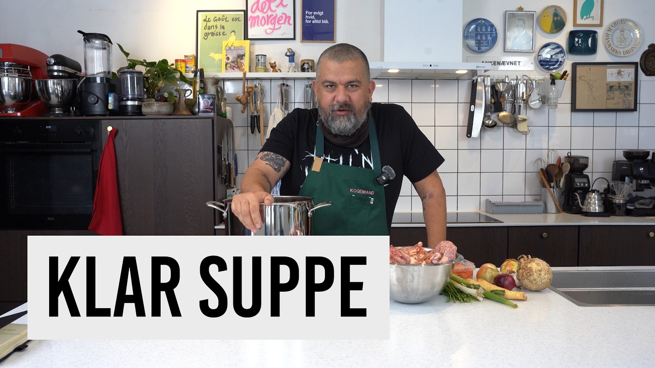 Klar suppe - Hønsefond og hvordan du klarer den. Consommé.