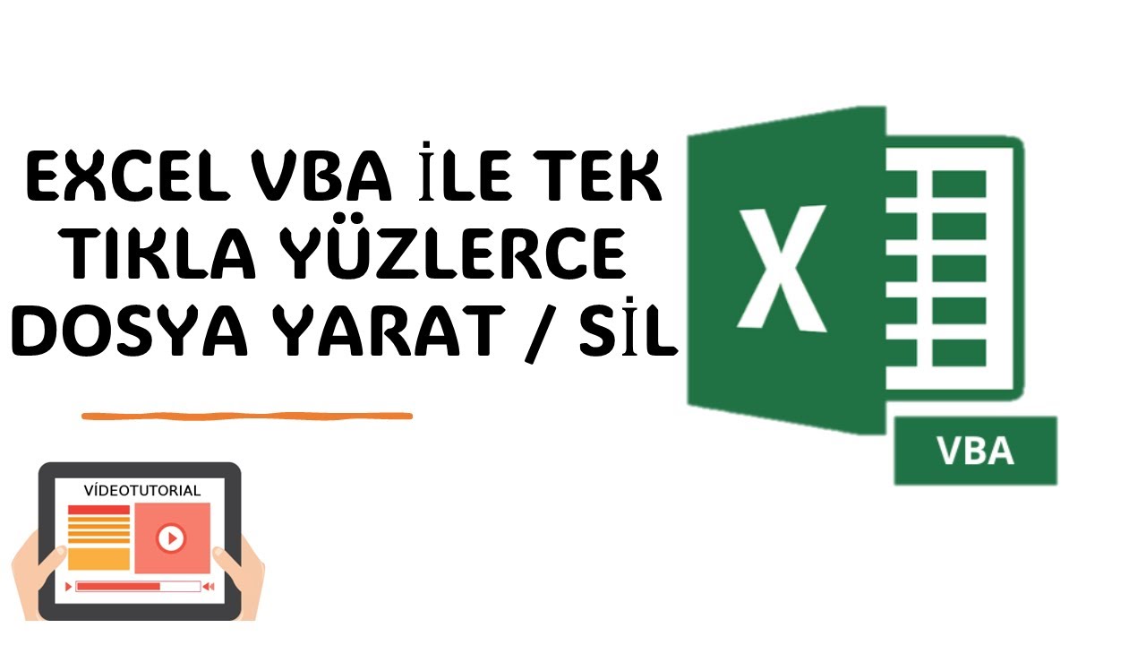 Excel VBA (Makro) ile Tek Tıkla Y&uuml;zlerce Klas&ouml;r Yarat veya Sil | Dosya y&ouml;netim işlemleri #excelvba