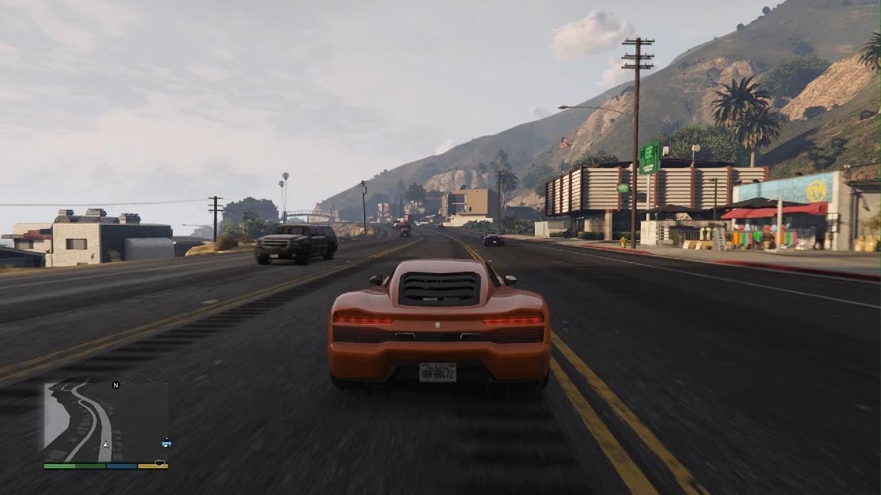 Grand Theft Auto V / PS5 Gameplay test drive of a new car