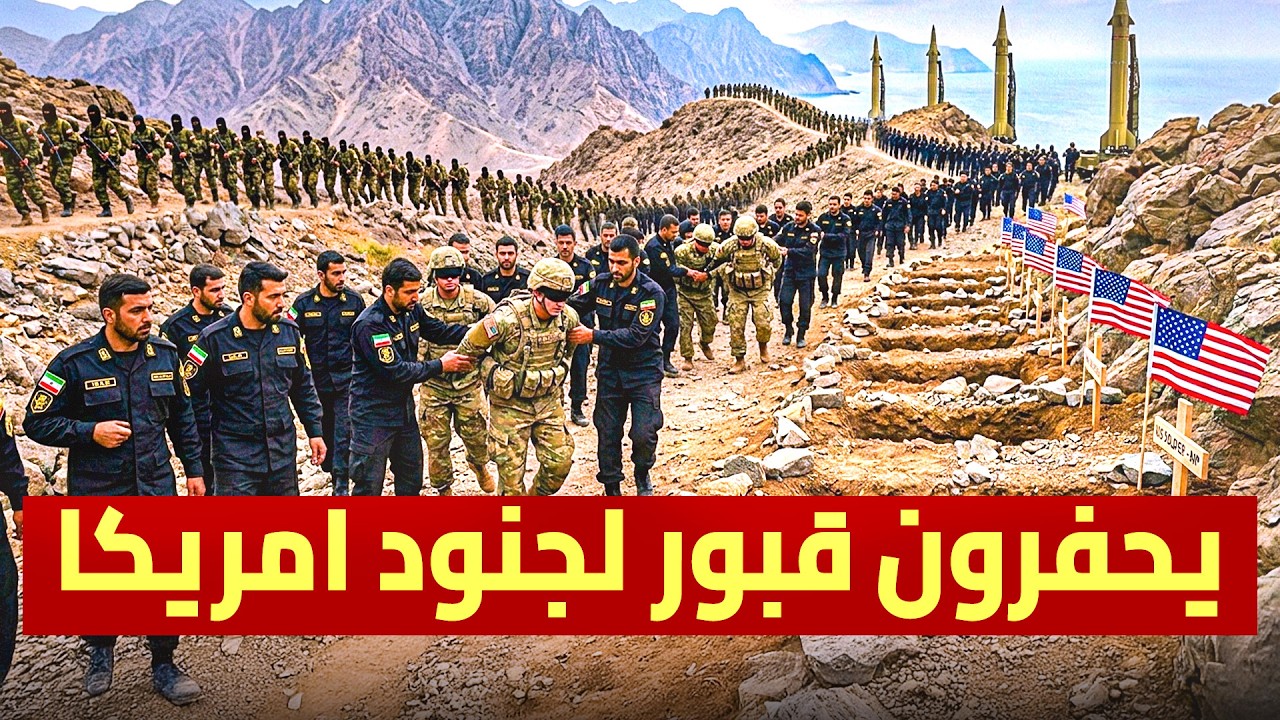 إيران تنشر مليون جندى بالجزر الايرانية .. والحرس الثوري يحفر قبور لجنود امريكا