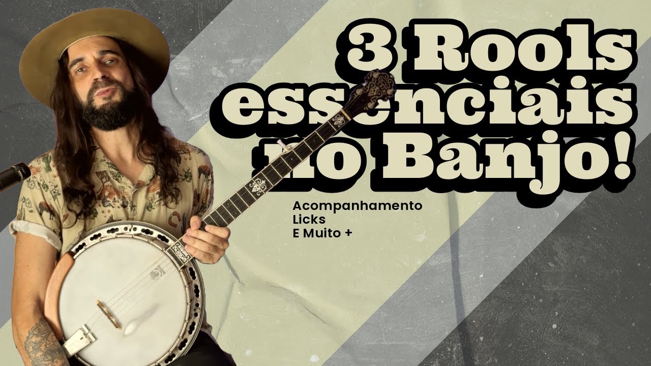 3 Rolls (Dedilhados) Essenciais no Banjo Americano!