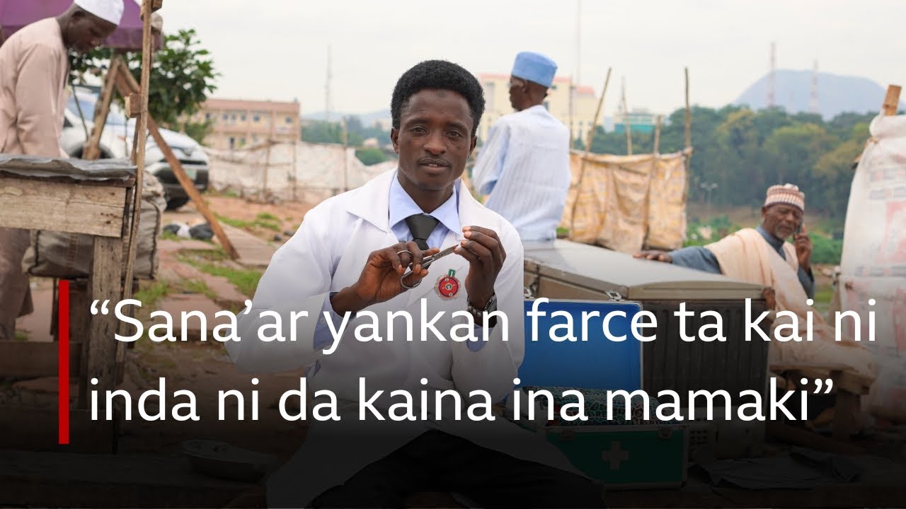 Matashin da ke alfahari da sana'ar yankan farce
