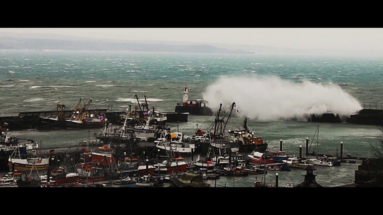 Storm Darcy hits Newlyn & Penzance.