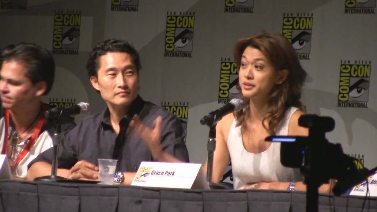 Grace Park talks about Battlestar Galactica and spoils it for Daniel Dae Kim comic con 2010